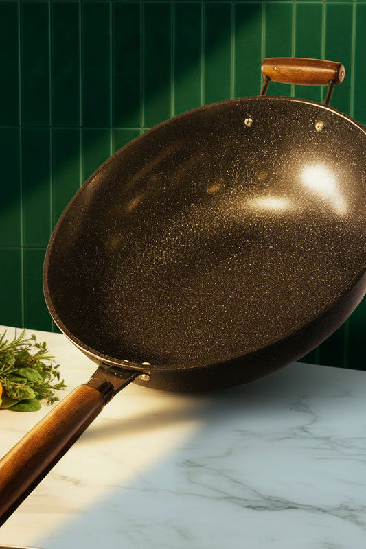 32CM mid grade Non stick Wok frying pan