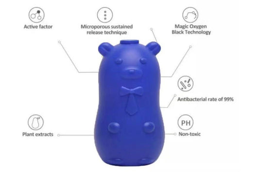 Automatic bear toilet bowl cleaner