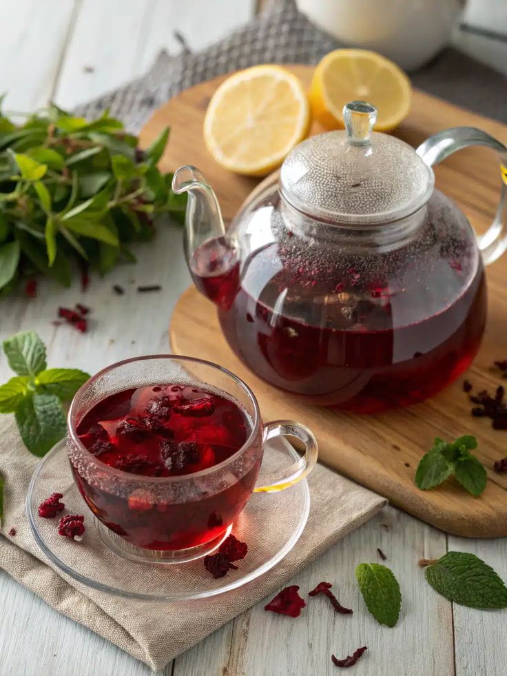Hibiscus Tea a natural blend for the support and balance of Blood sugar, High blood pressure and Pcos