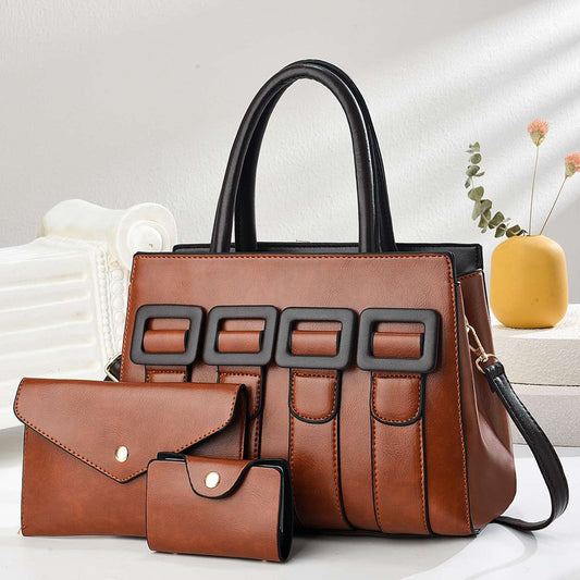 3 belt  Mother's Handbag Large Capacity 2408-Preorder [Arrives Nigeria in 8 to 10 weeks ]