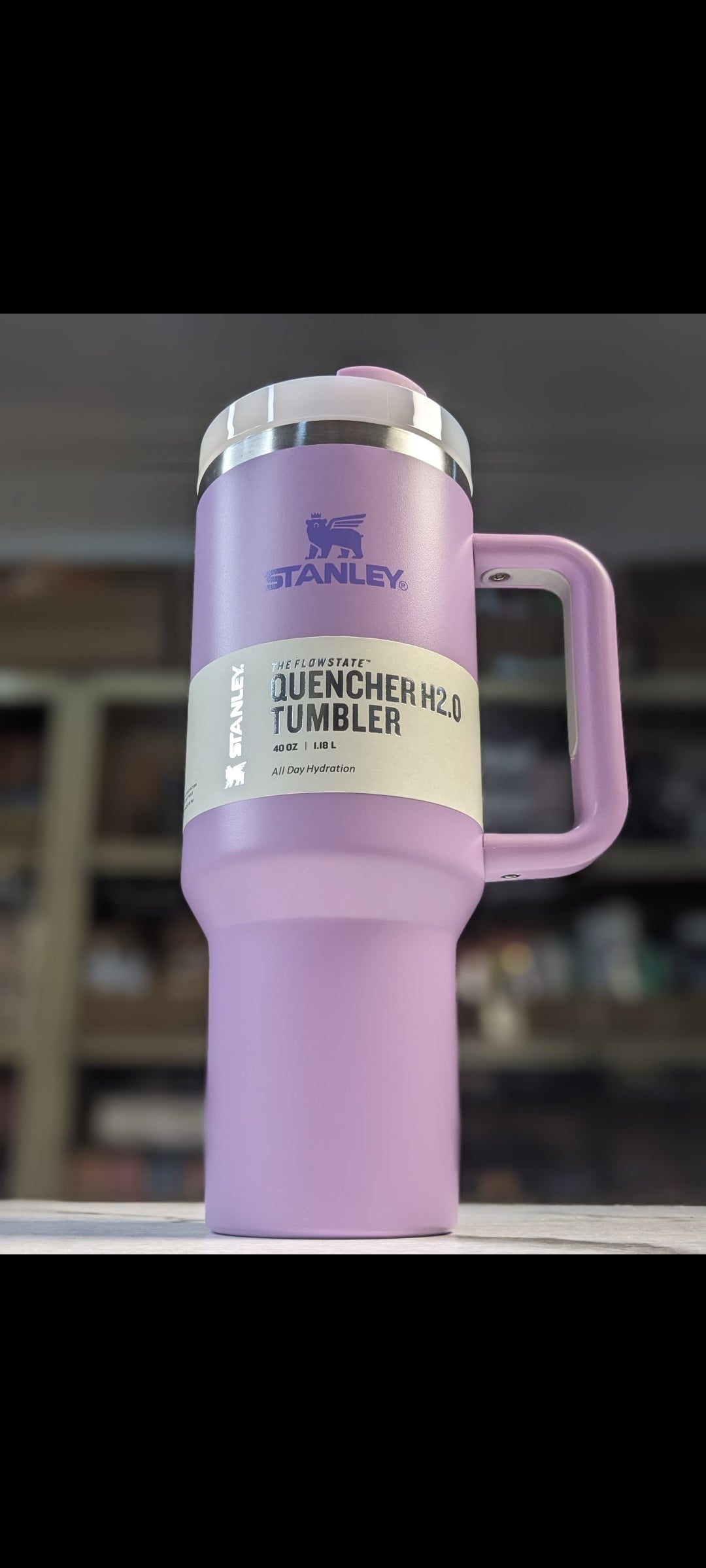 Light purple Original Stanley Quencher H2.0 Flowstate thumblr Cup -