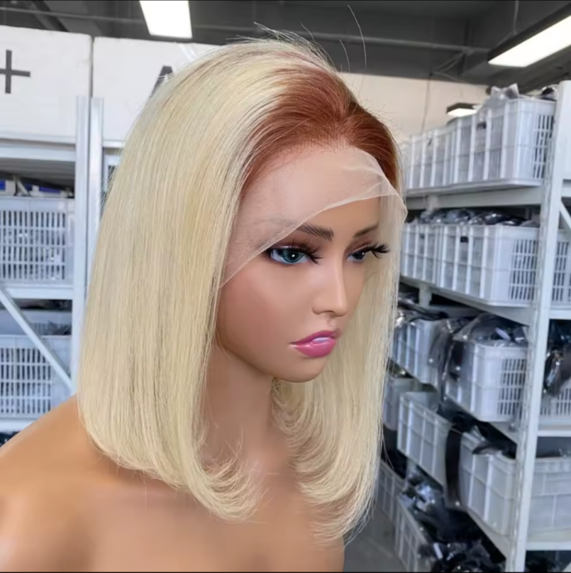 Blonde 10inches Full Frontal 100% human hair