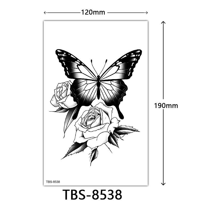 Pattern: TBS-8538; Dimensions: 120*190mm; Waterproof Temporary tattoo