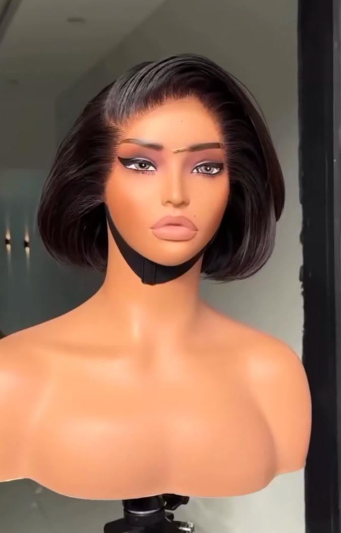 SDD Tiwa Bob Cut 100% human Hair 13 x4 Full frontal