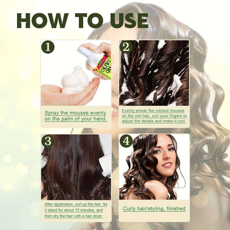 Olive Oil Ors Shaping Spray Wig Volumizing Dry Gel Foam Mousse Styling Mousse