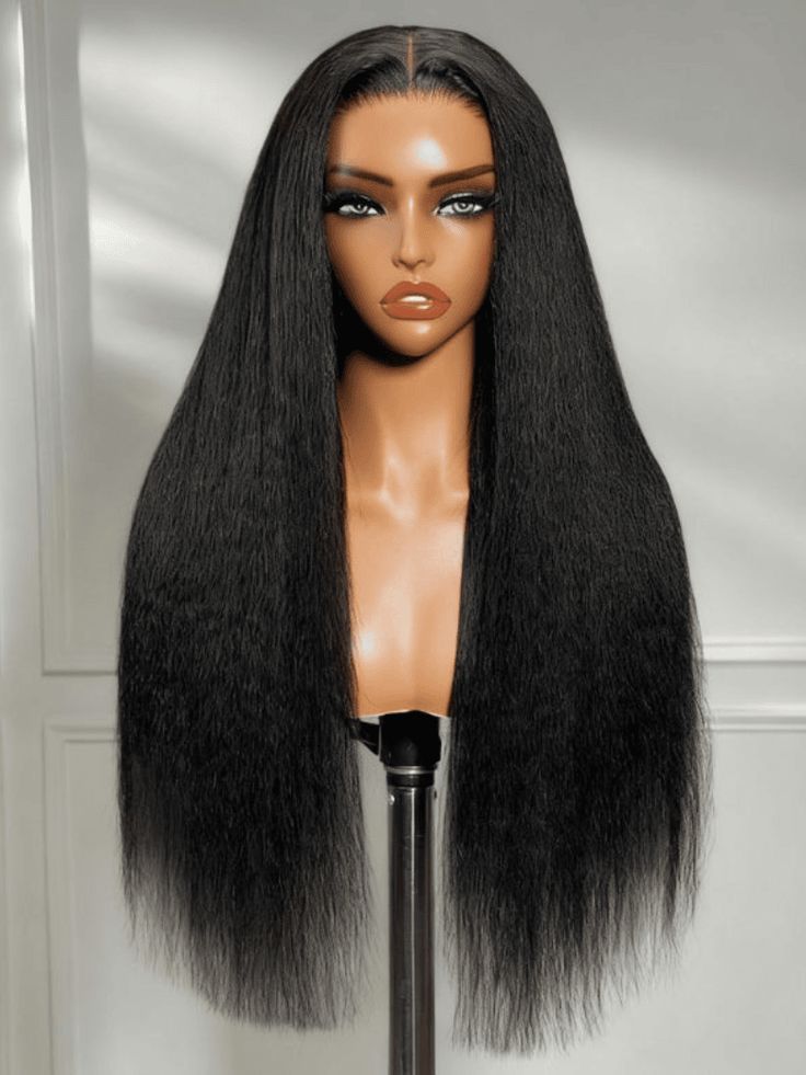 13x 4 Kinky ponytail 100% human hair Full frontal 24inches