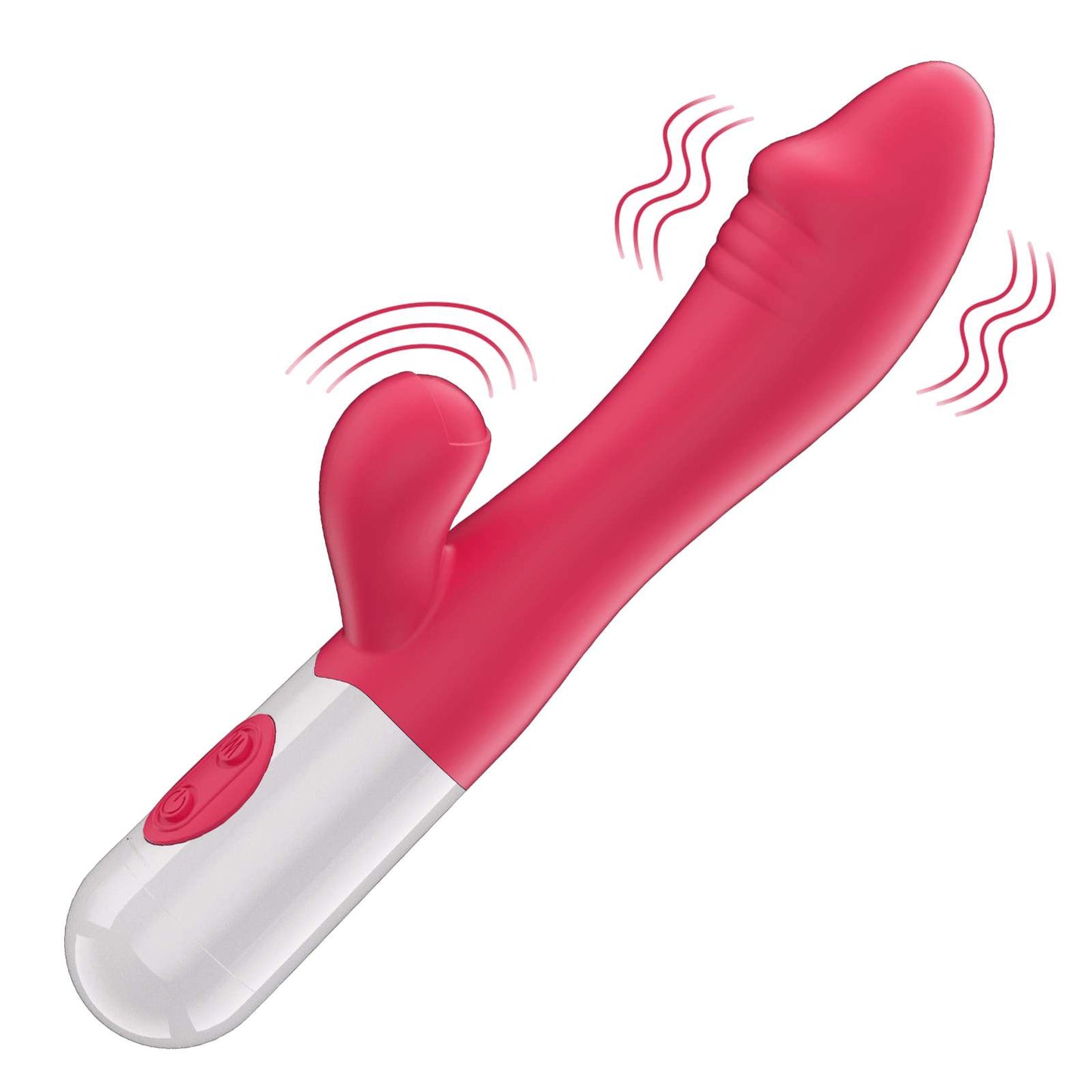 Extra pleasure 2 in 1  Rechargeable dildo vibrator
