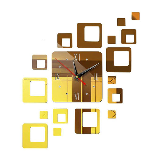 3D Wall Clock Wall Sticker ldeas DIY