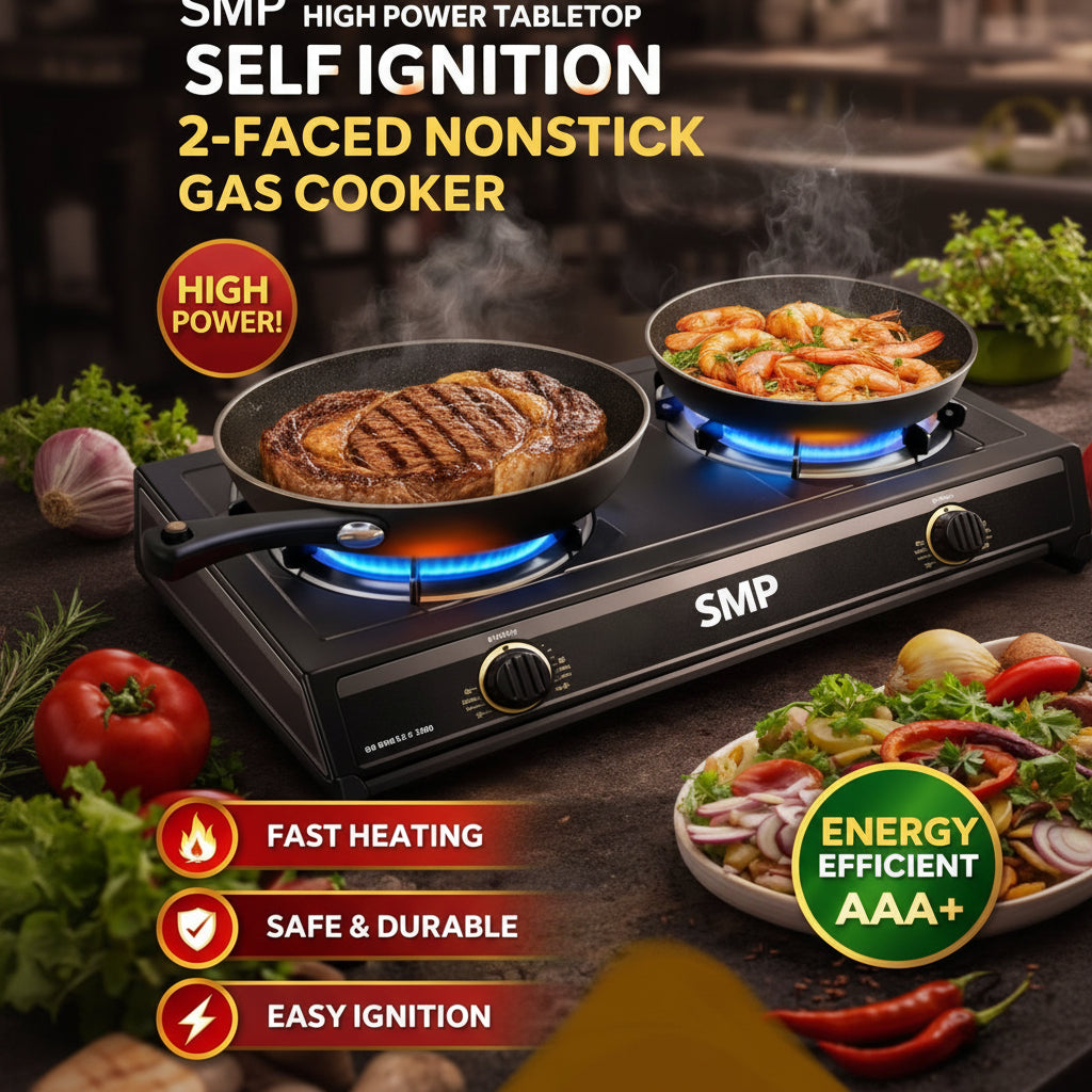 SMP 2 burner Non stick Gas