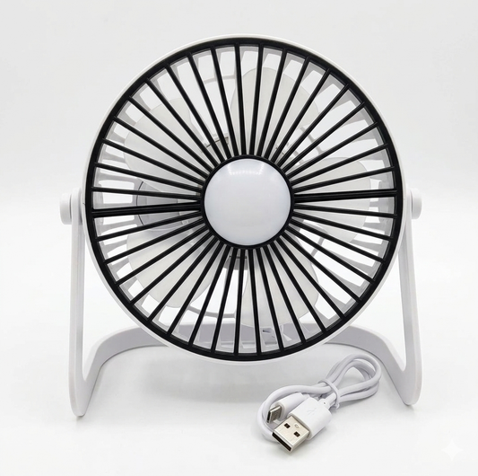 IWIN Energy Rechargeable Desktop 5 Inches Fan With Led Light