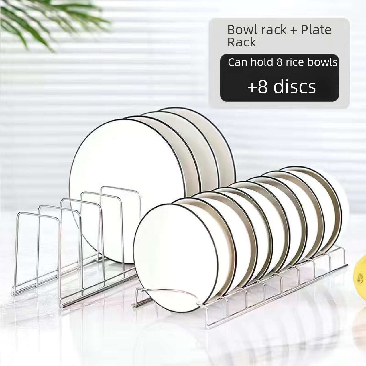 Asthetic minimal Korean student 2 in 1 plate rack