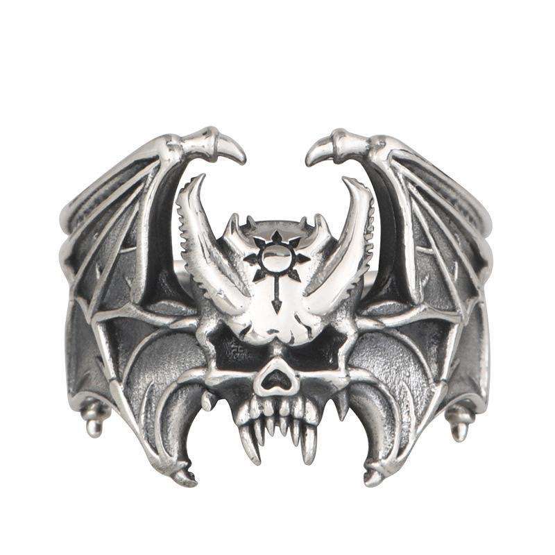 Bat Ring ancient silver;  |  High-end Luxury Jewelry Adjustable Ring