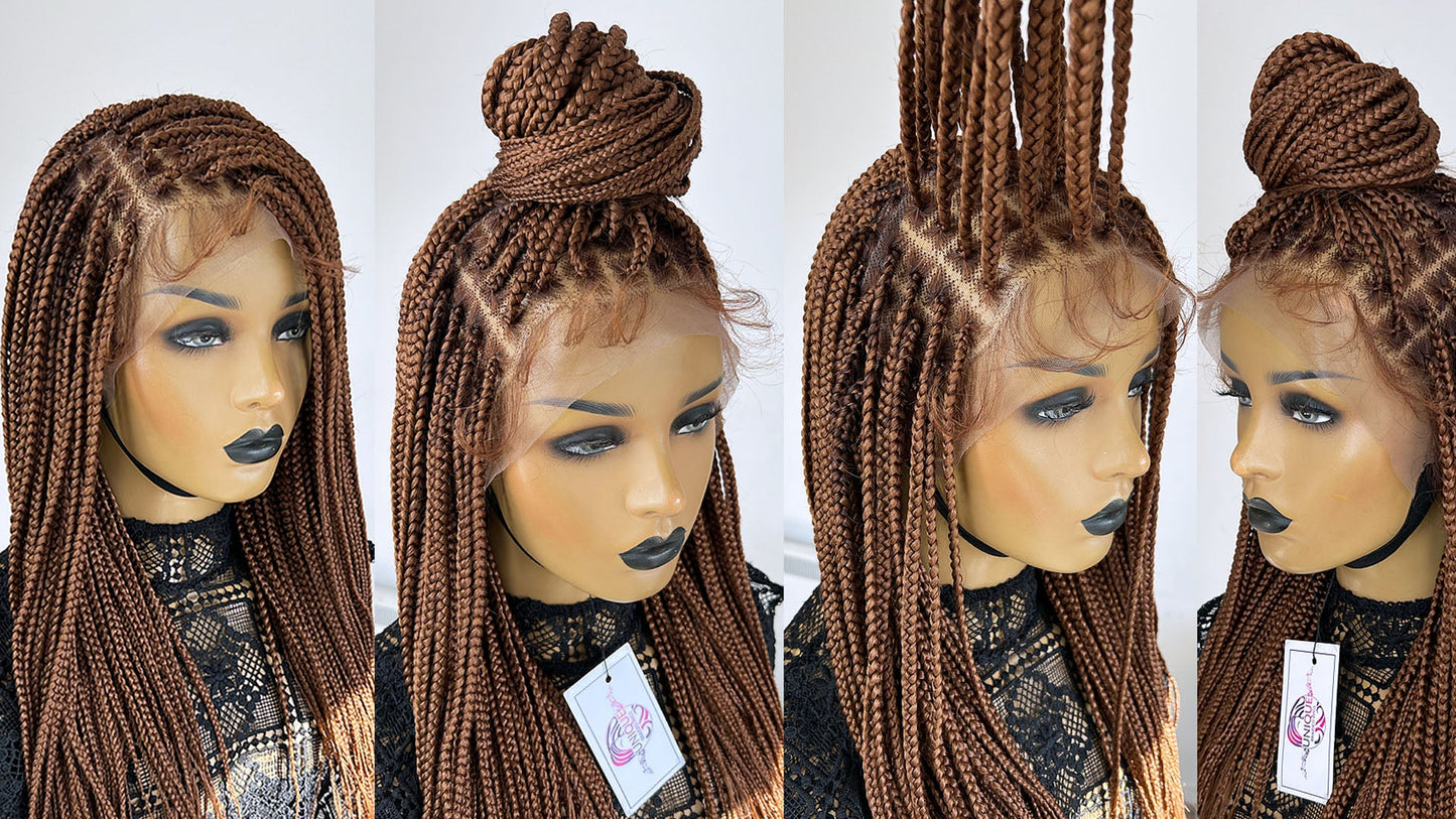 Box Braid Glueless Braided Wig 0052