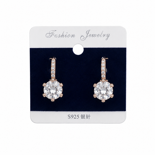 Rose Gold Brilliance Earrings