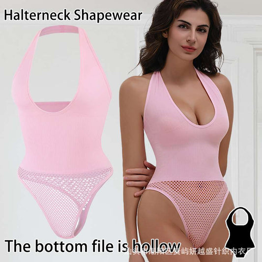 {XL} SKIMS Pink Seamless Shapewear Seamless Casual Hollow-out G-string Belly-lifting Hip Yoga