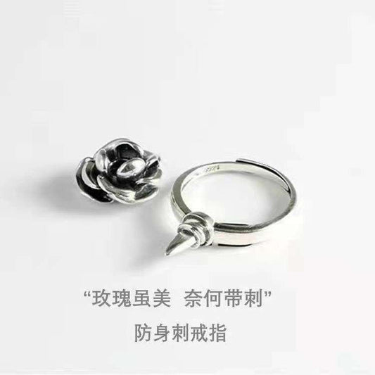 Rose Anti wolf ring self defense  Ring | Universal size adjustable ring