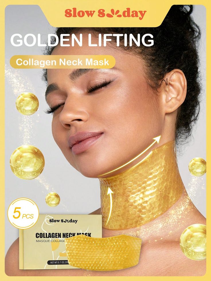 24K GOLD COLLAGEN CRYSTAL NECK MASK