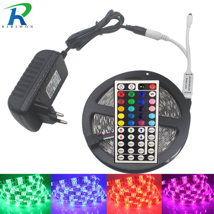 5meters Long Multi Colour Chrome Led Strip Light With Remote
