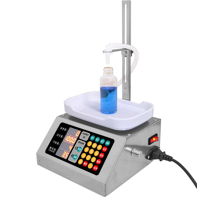 Small Automatic peristaltic pump weighing Liquid filling machine