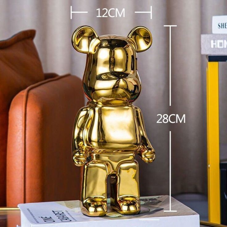 Gold chrome bear structure Decor Prop