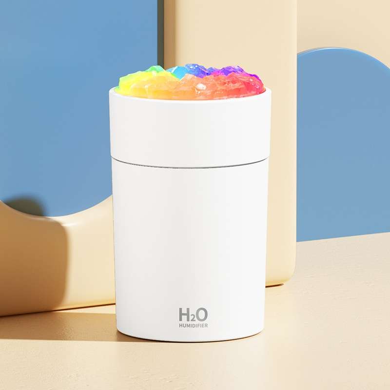 H20  Colorful Night Light Humidifier - white