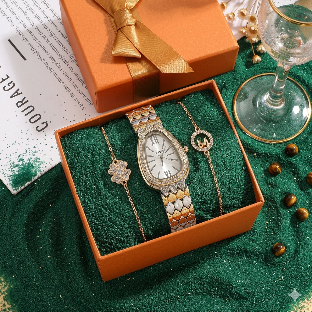 Tokskani wrist watch quartz boxed