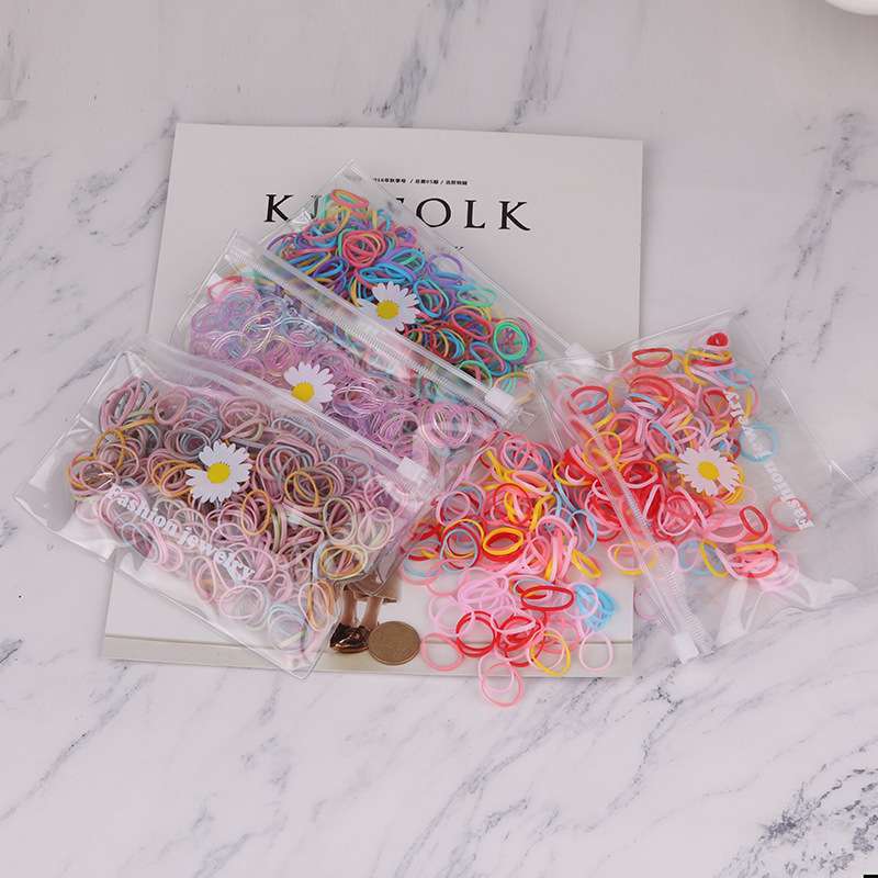 Luxe children's candy-colored rubber band hair tie