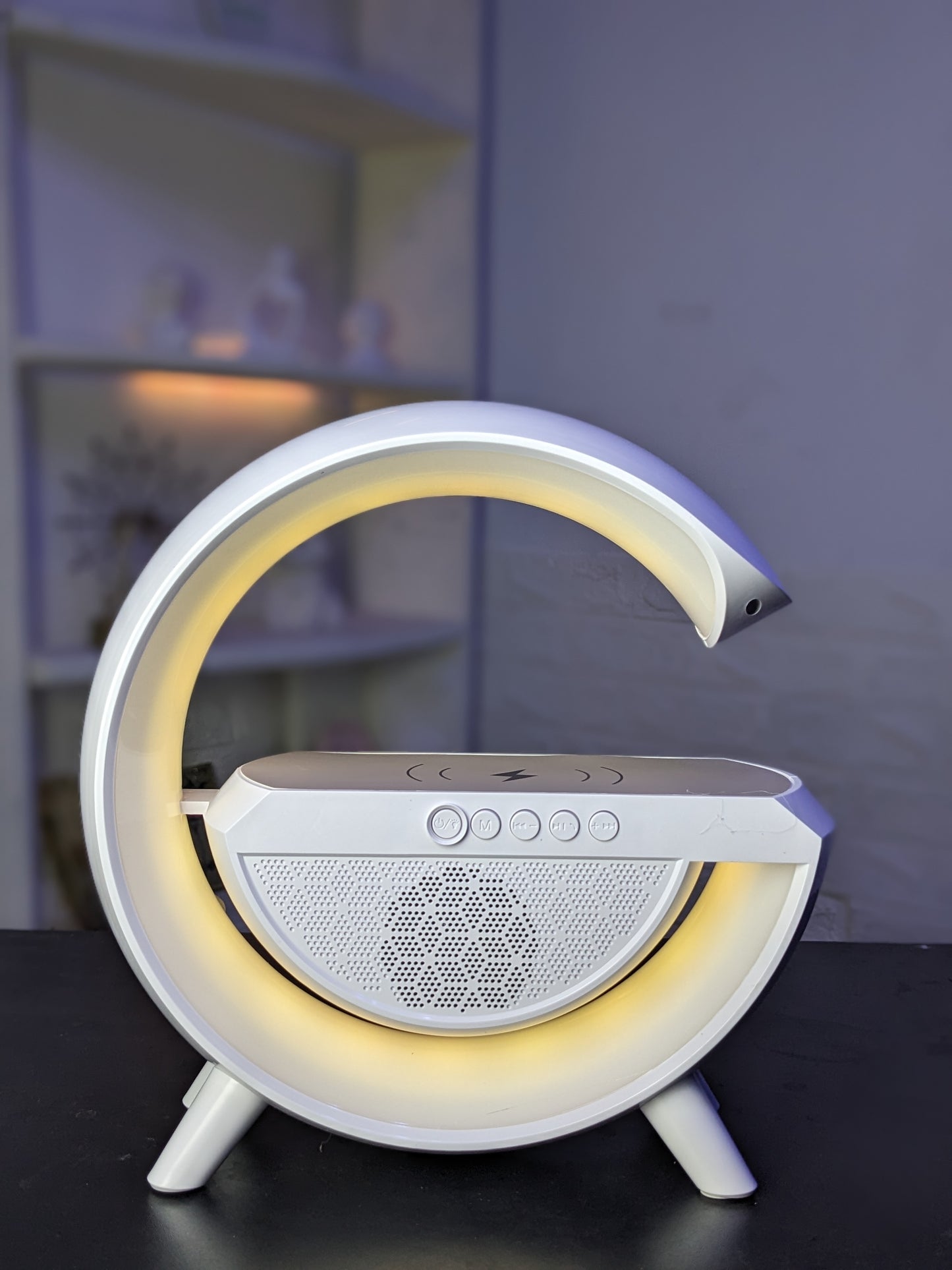 Led wireless phone charging Bluetooth speakers with radio and RGB Light