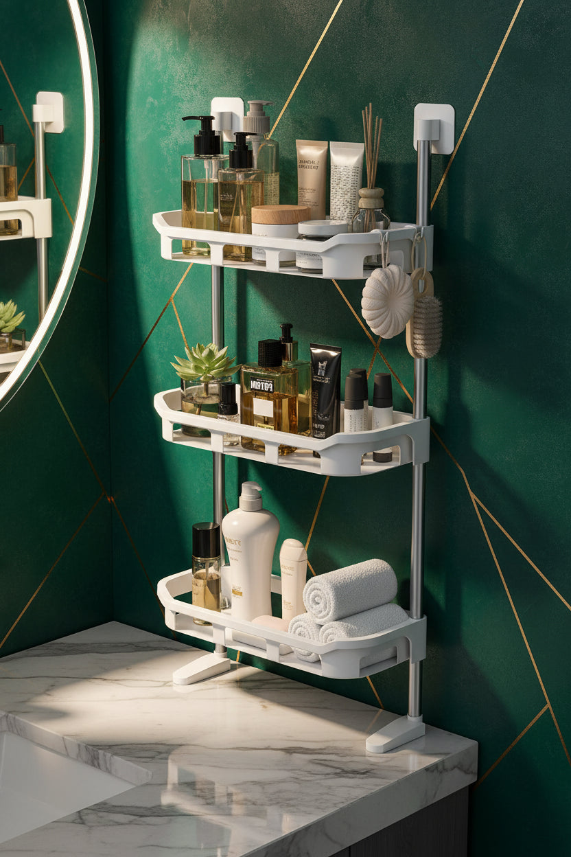 3 LAYERS  BATHROOM ACCESSORIES ORGANIZER/SHELF