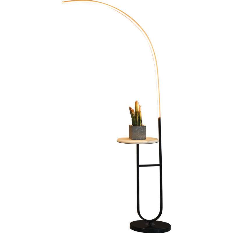 Nordic led lamp with Marble table top + marble base