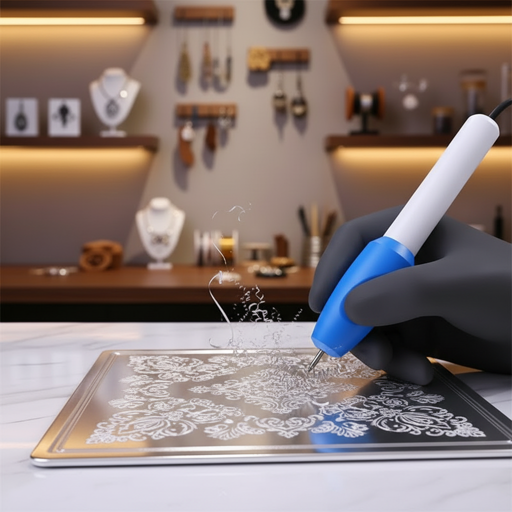 Manual engraving pen