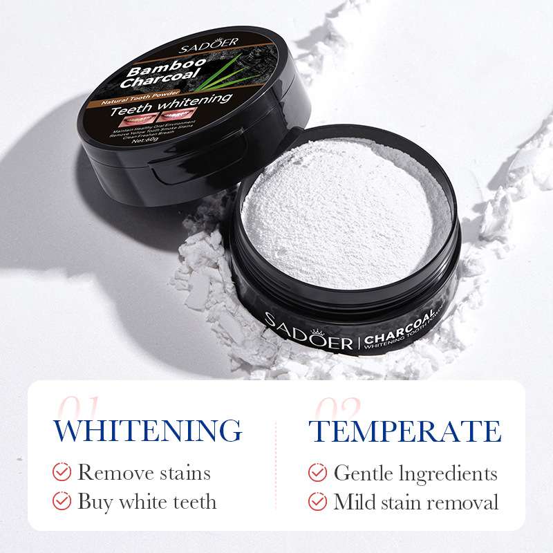 Bamboo charcoal tooth powder 60g