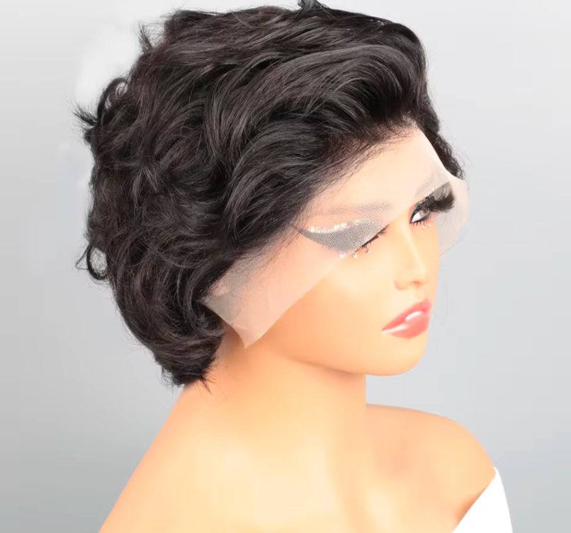 Wig Anny pixie Cut 13 x4 full frontal human hair like wig