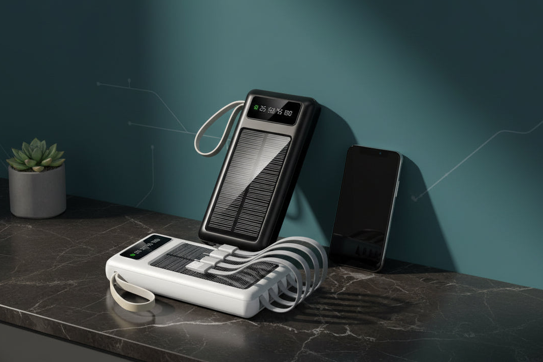 30000mah Solar Power Bank Fast Charging Solar and Electric charging Power Bank with Led Light